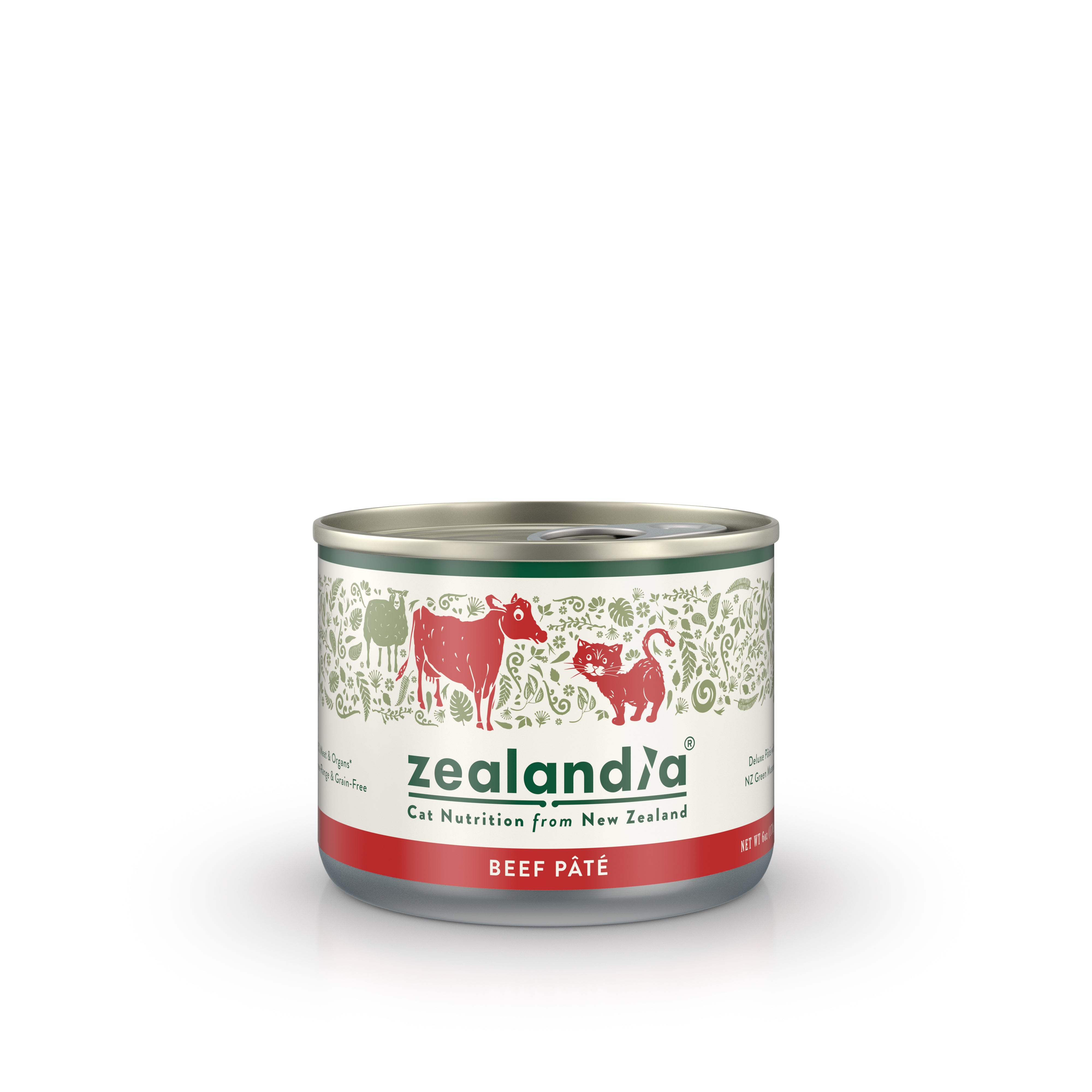 Zealandia Beef Pâté Wet Cat Food (USA)