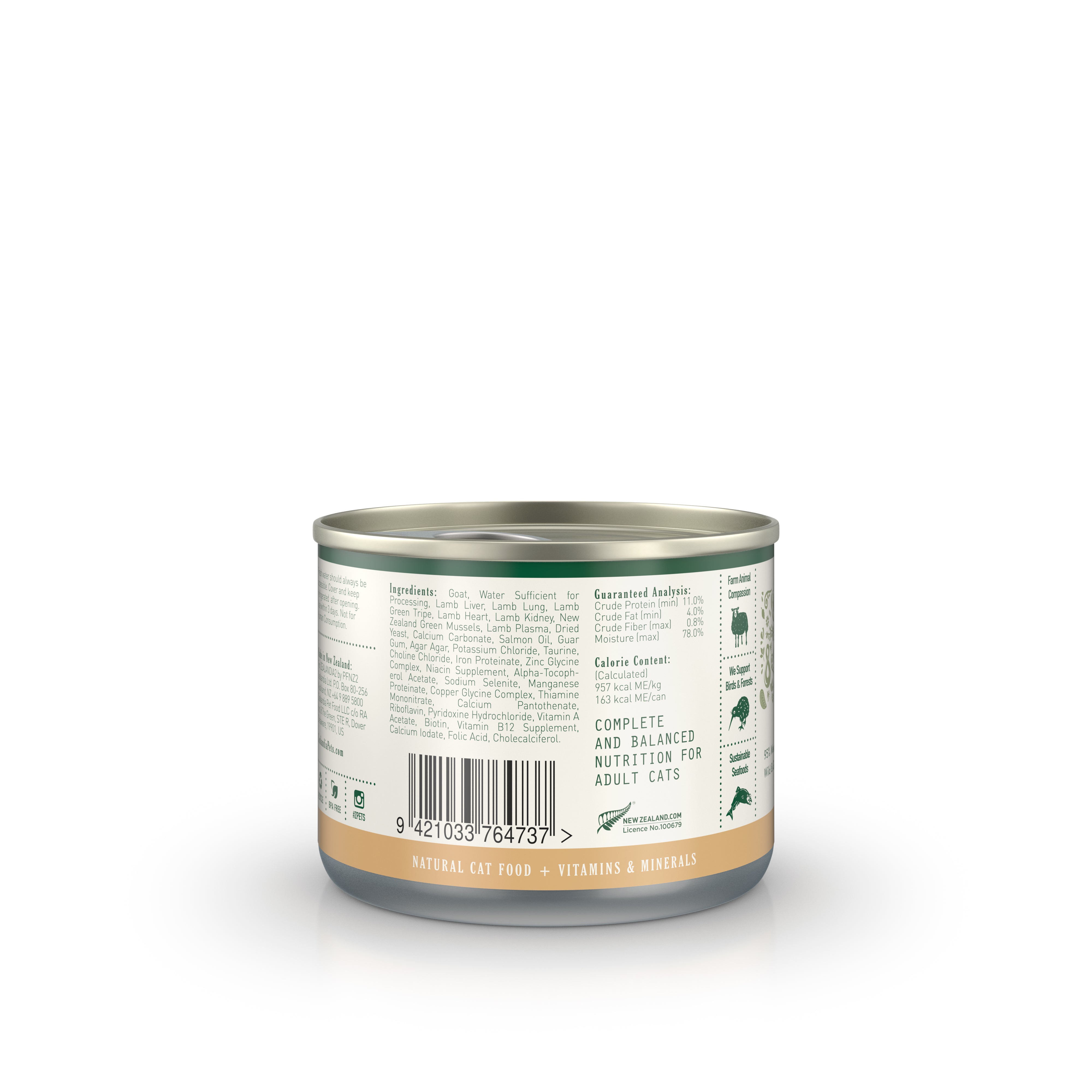 Zealandia Goat Pâté Wet Cat Food (USA)