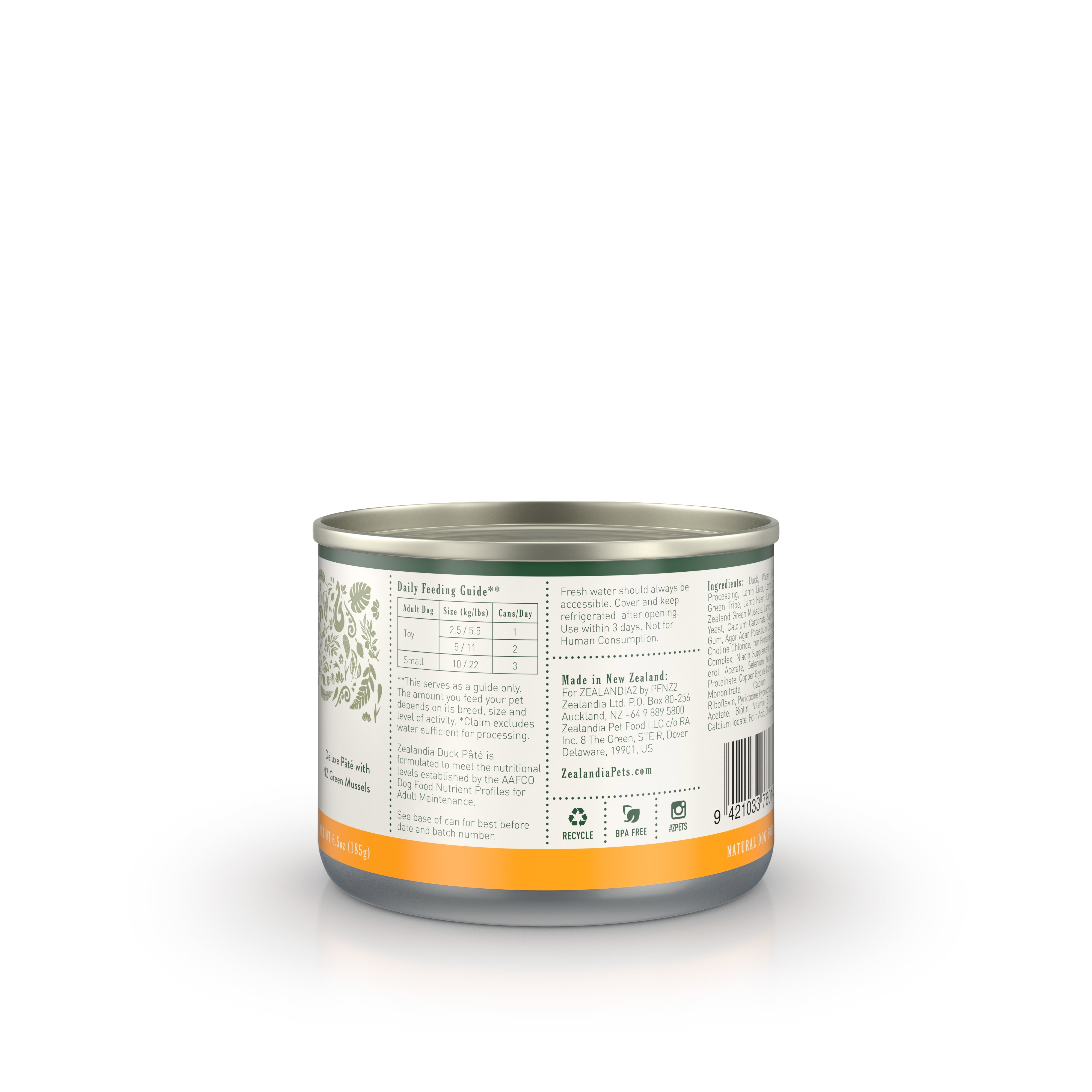 Zealandia Duck Pâté Wet Dog Food (USA) – Zealandia - Pet Nutrition