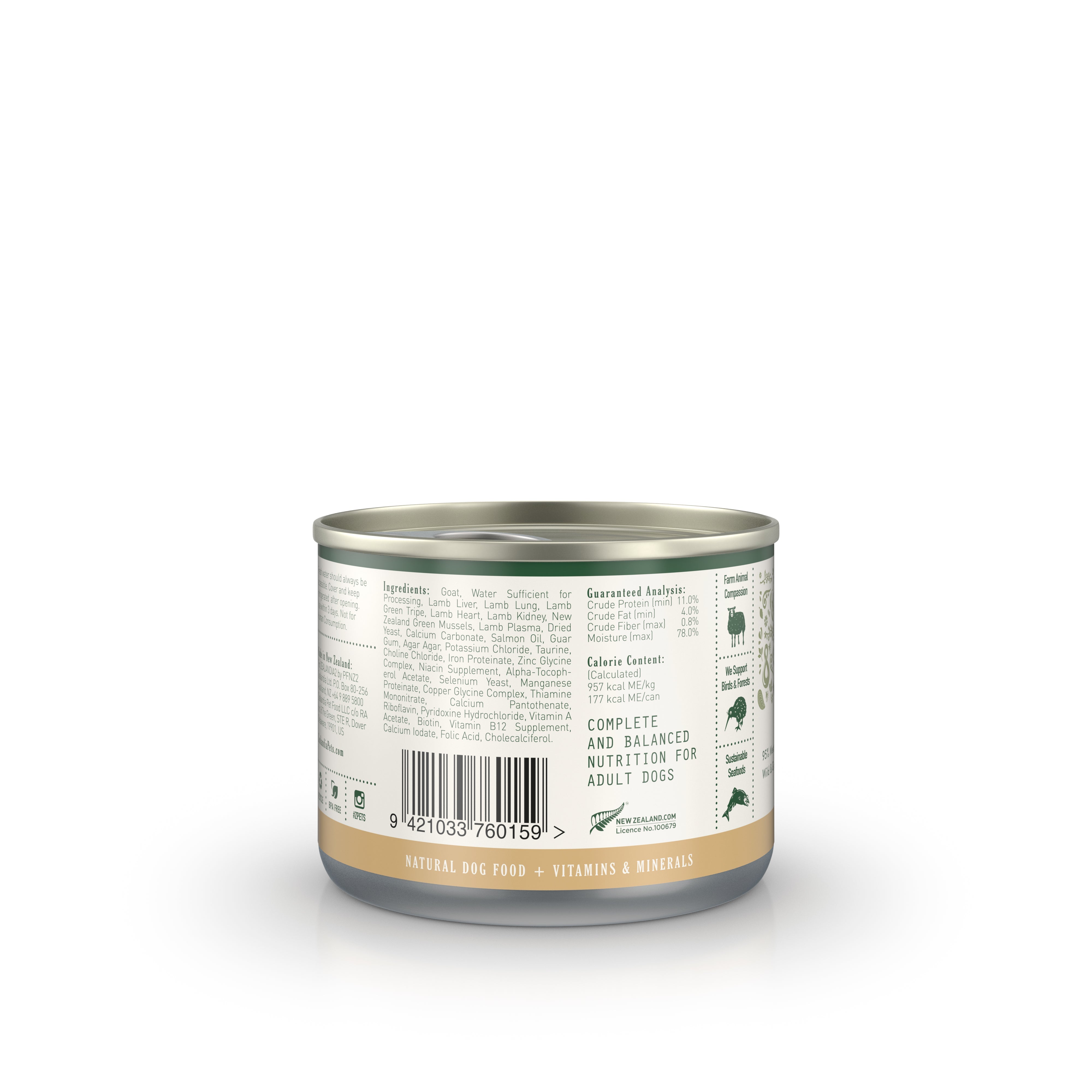 Zealandia Goat Pâté Wet Dog Food (USA) – Zealandia - Pet Nutrition