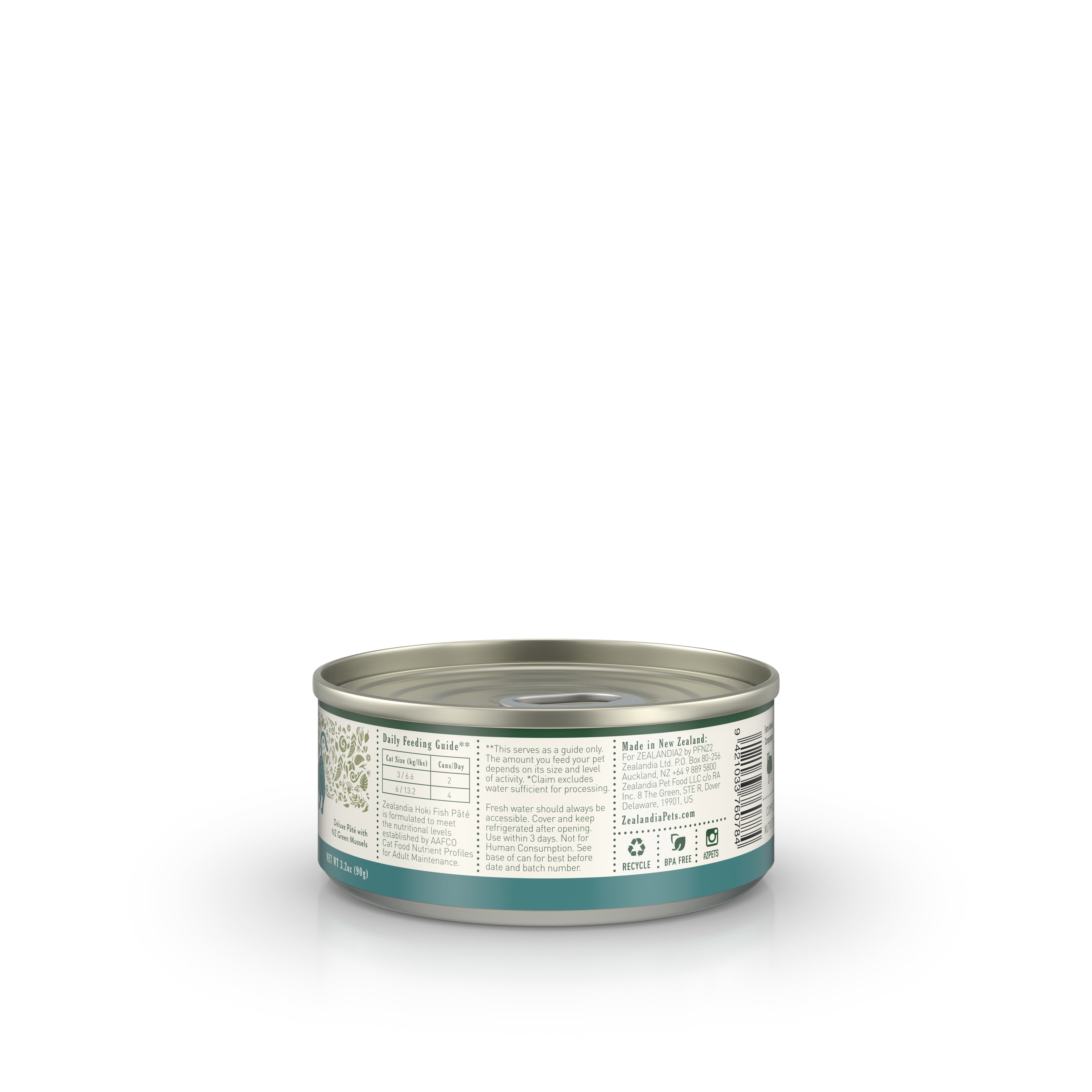 Zealandia Hoki Fish Pâté Wet Cat Food (USA) – Zealandia - Pet