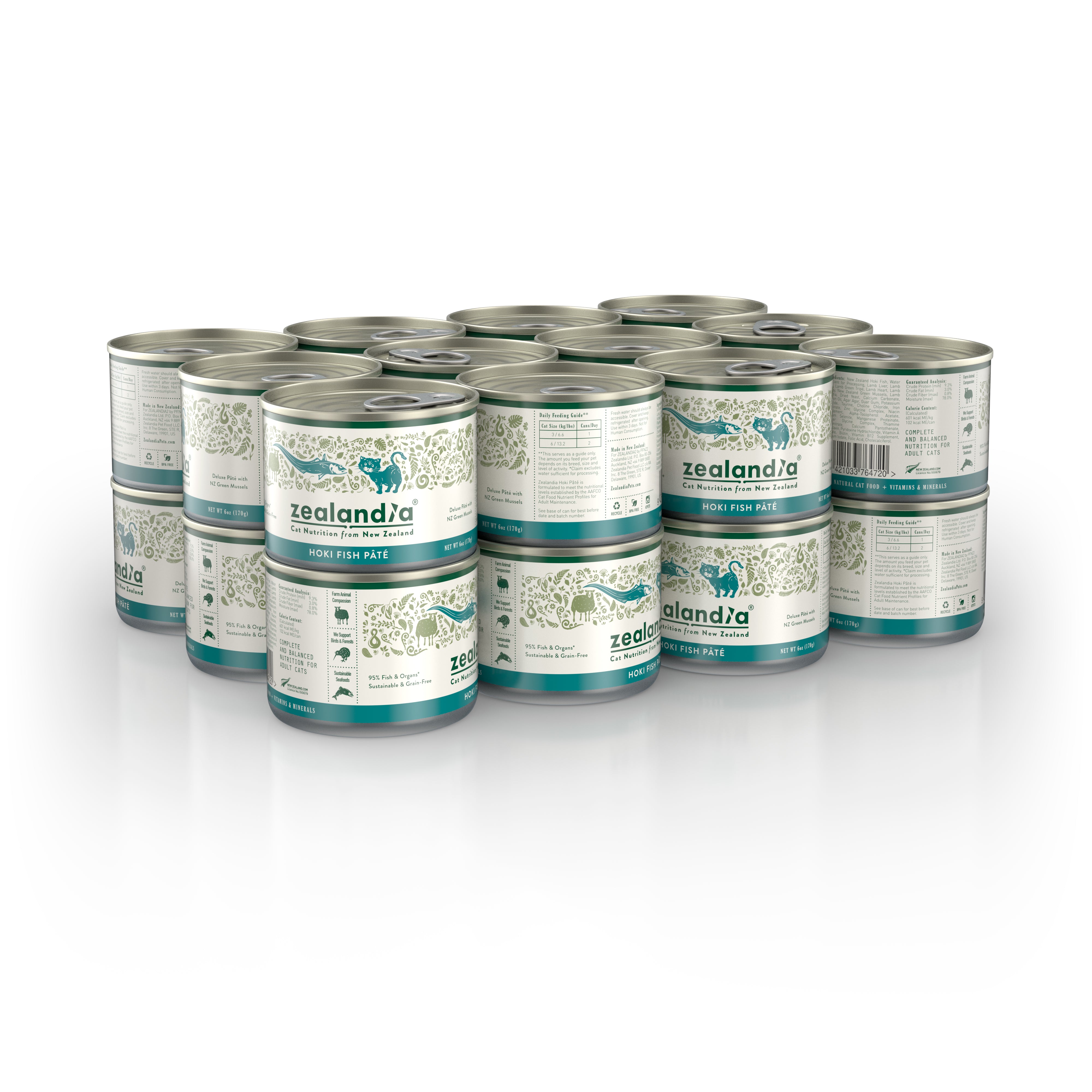 Zealandia Hoki Fish Pâté Wet Cat Food (USA)