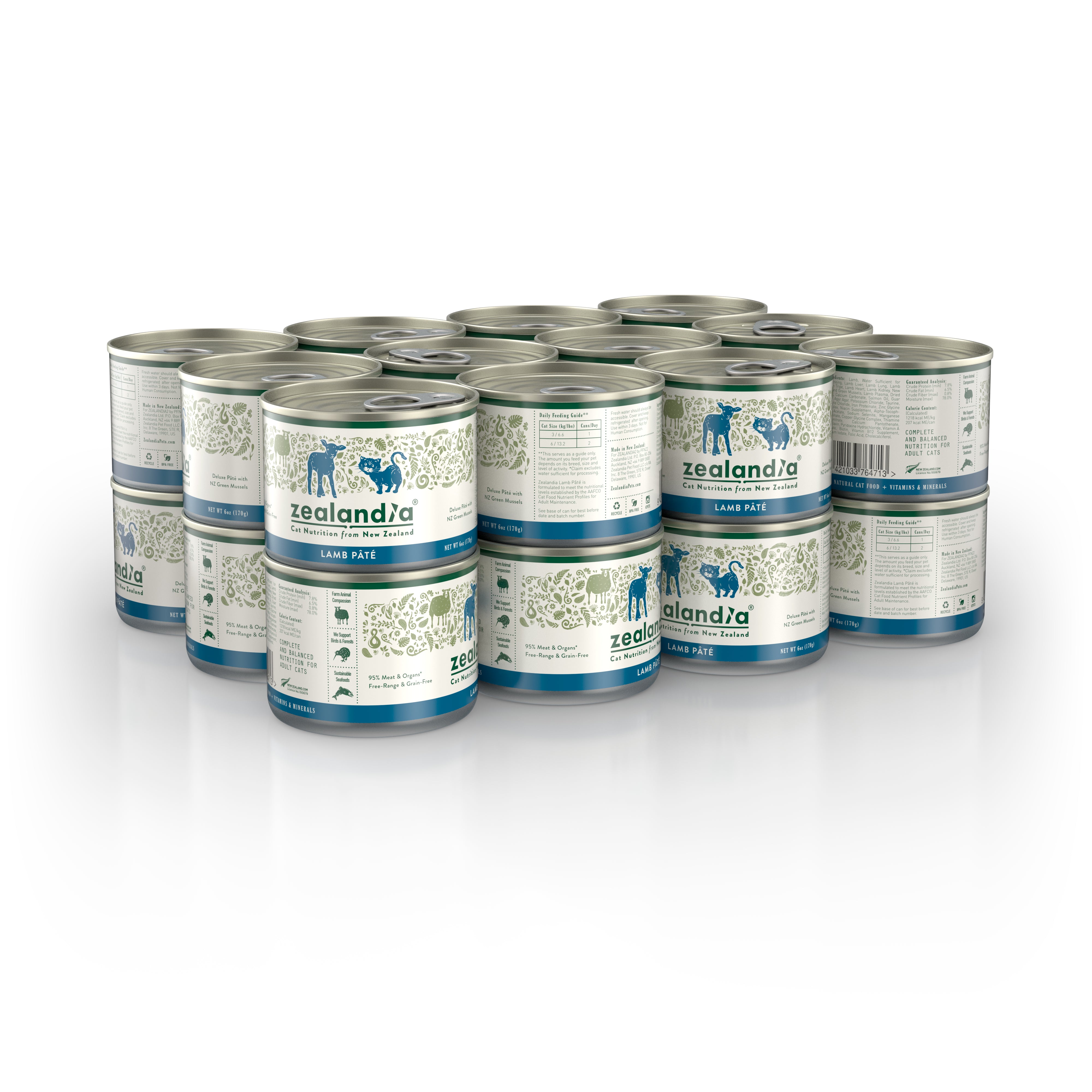 Zealandia Lamb Pâté Wet Cat Food (USA)