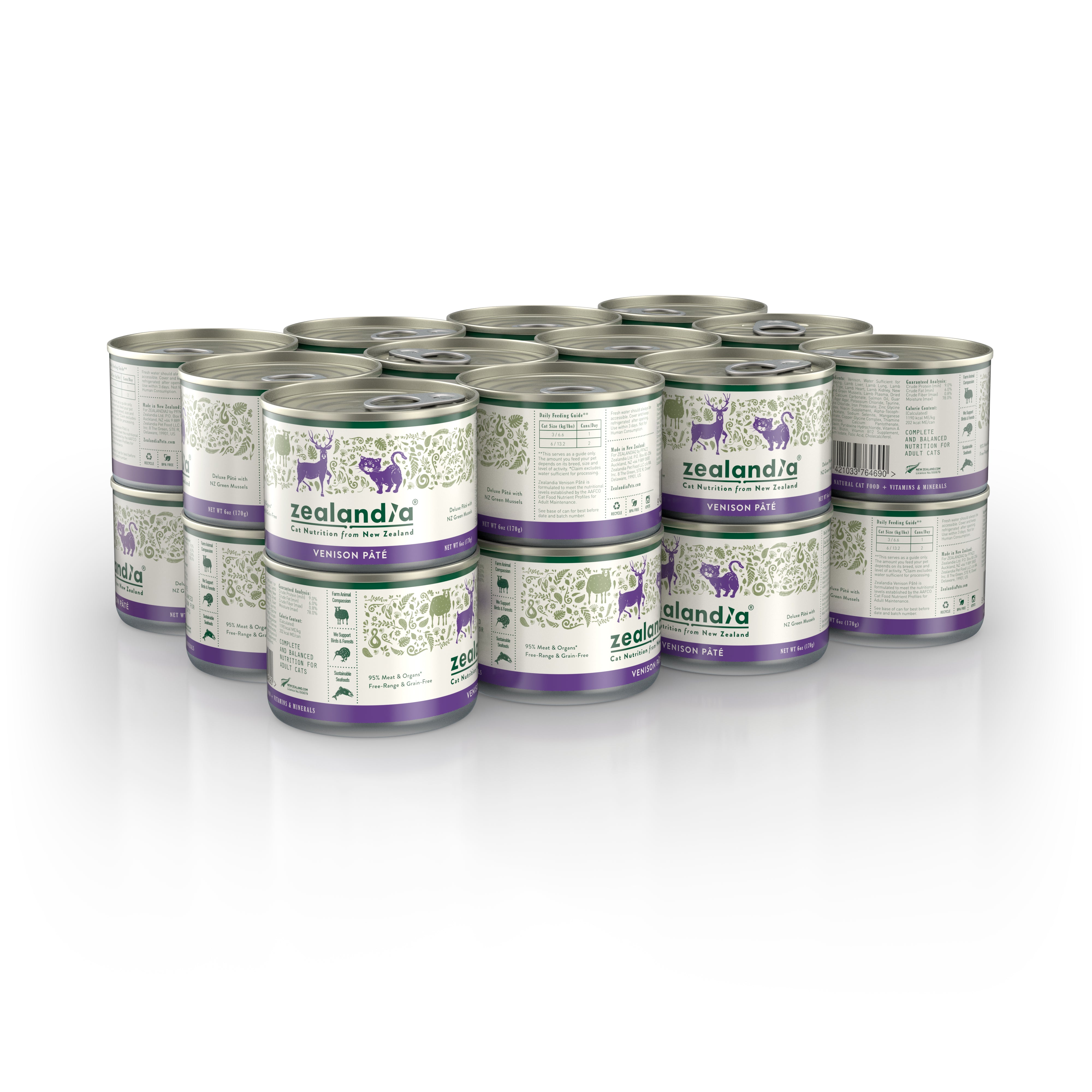 Zealandia Venison Pâté Wet Cat Food (USA)