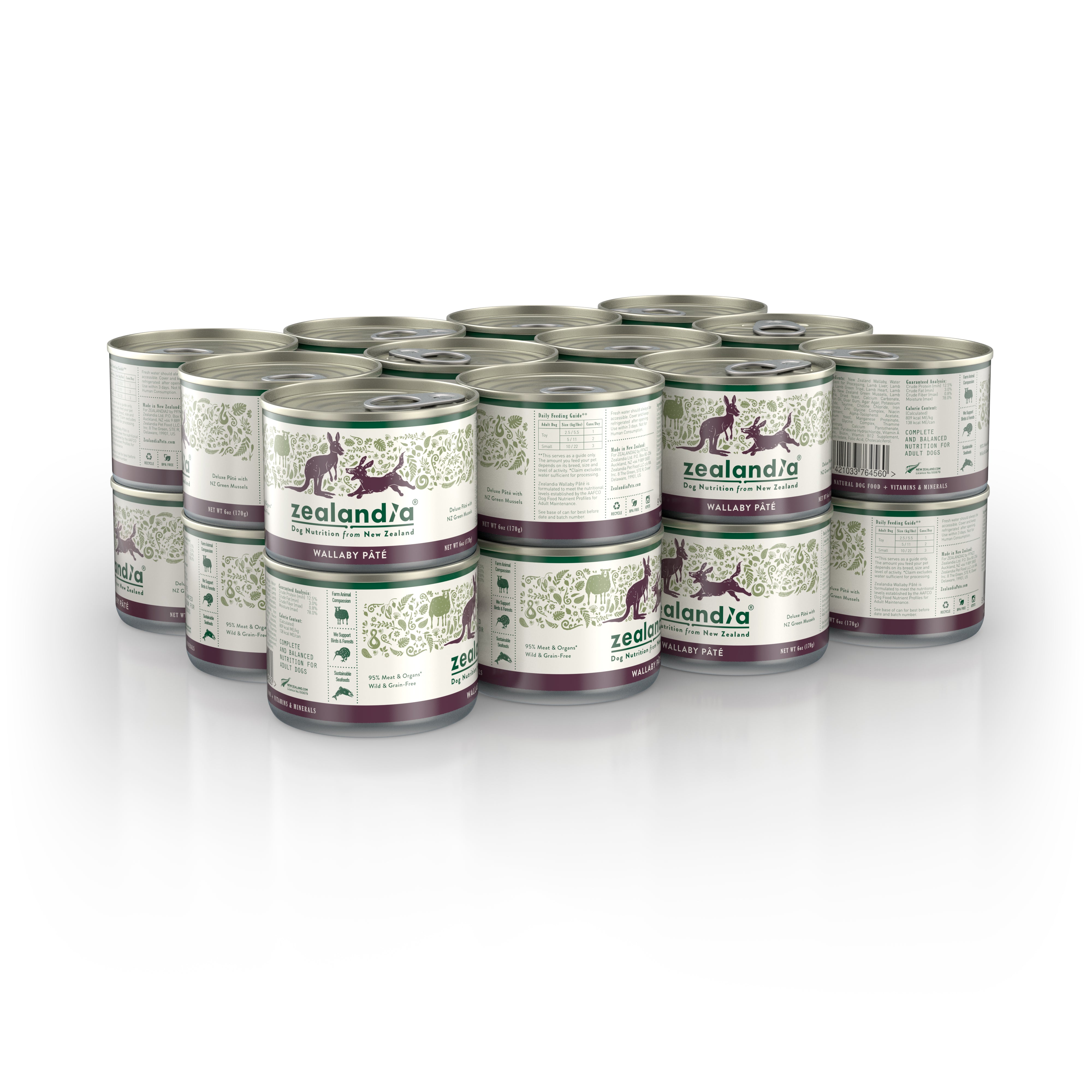 Zealandia Wallaby Pâté Wet Cat Food (USA)