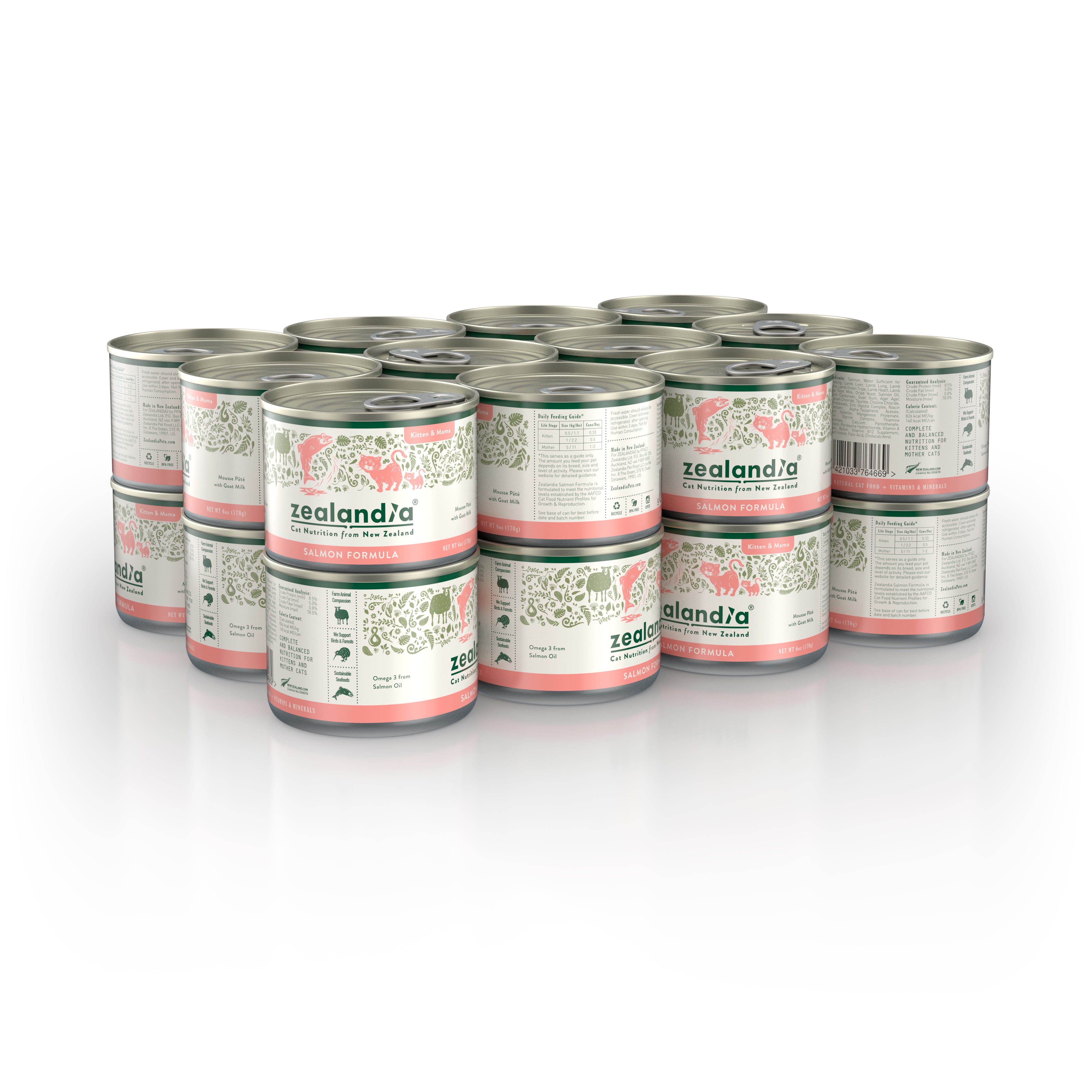 Zealandia Salmon Mousse Pâté Kitten Formula (USA)