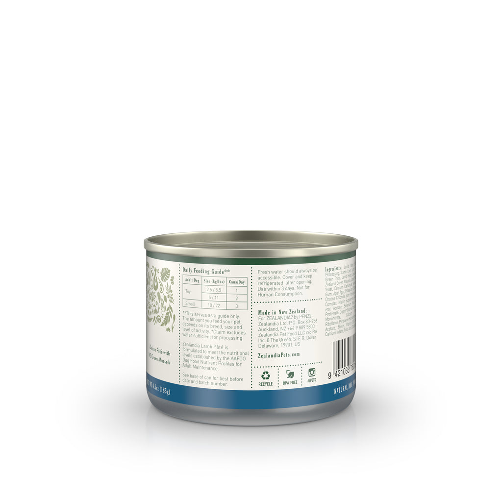 Zealandia Lamb Pâté Wet Dog Food