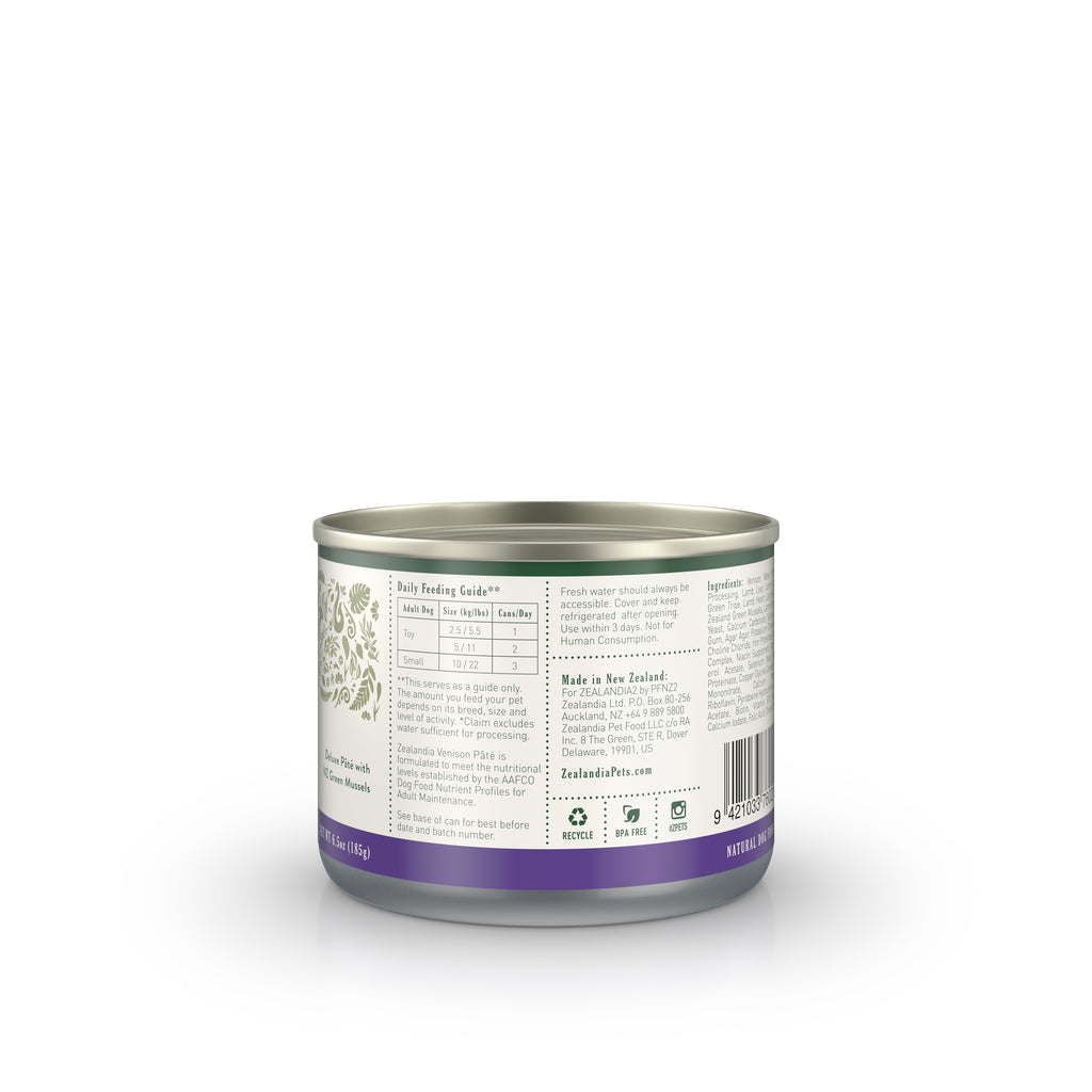 Zealandia Venison Pâté Wet Dog Food