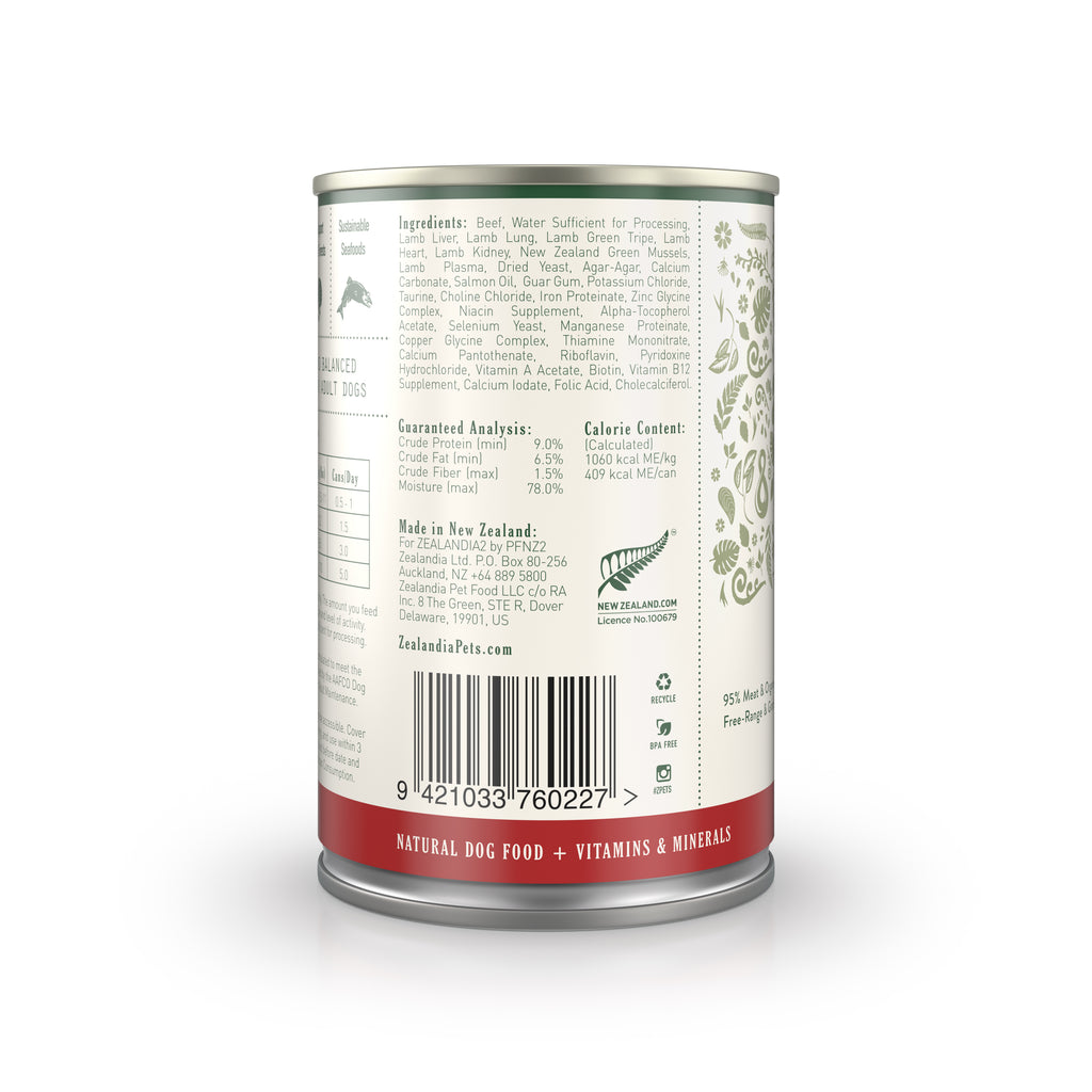 Zealandia Beef Pâté Wet Dog Food