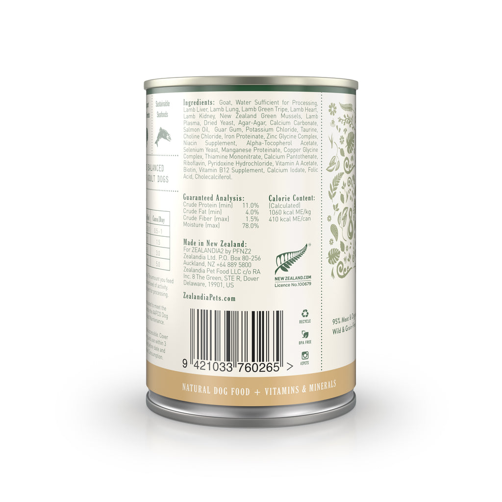 Zealandia Goat Pâté Wet Dog Food